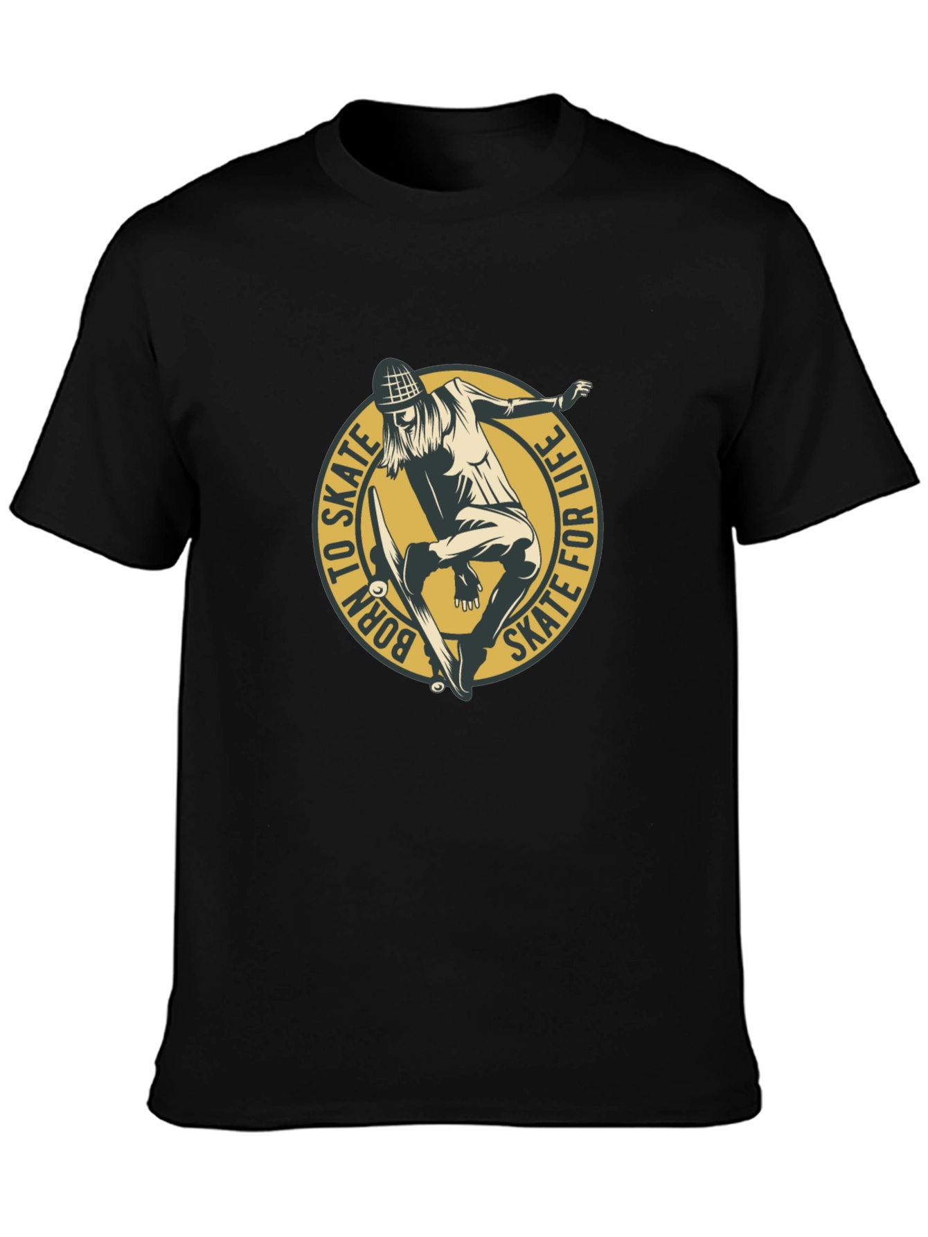 Skate for Life Graphic Tee - Black