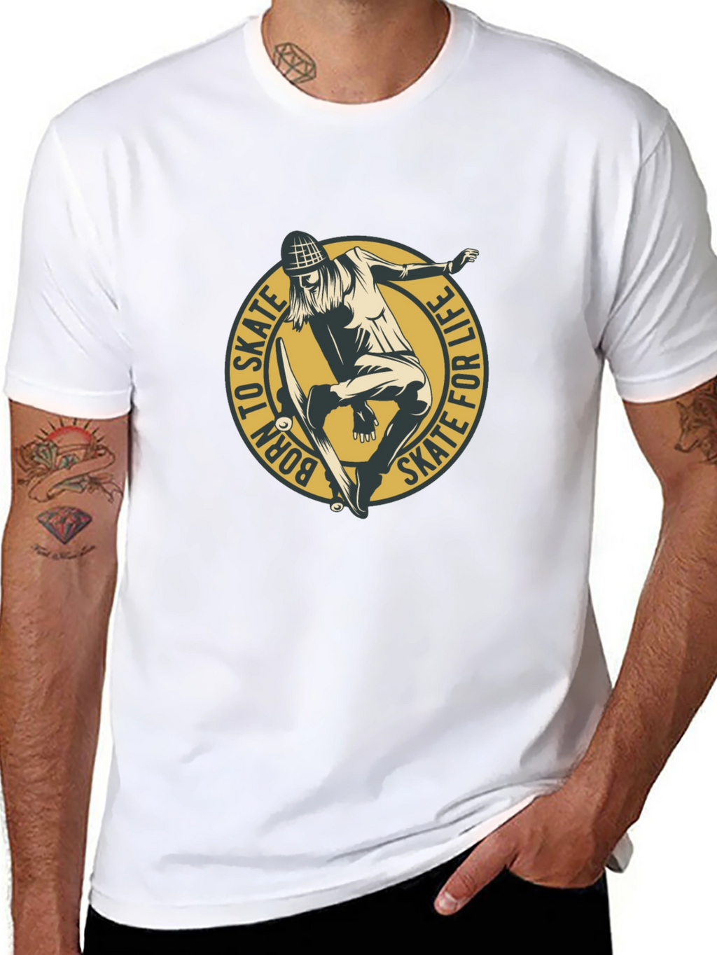 Skate for Life Graphic Tee - Black