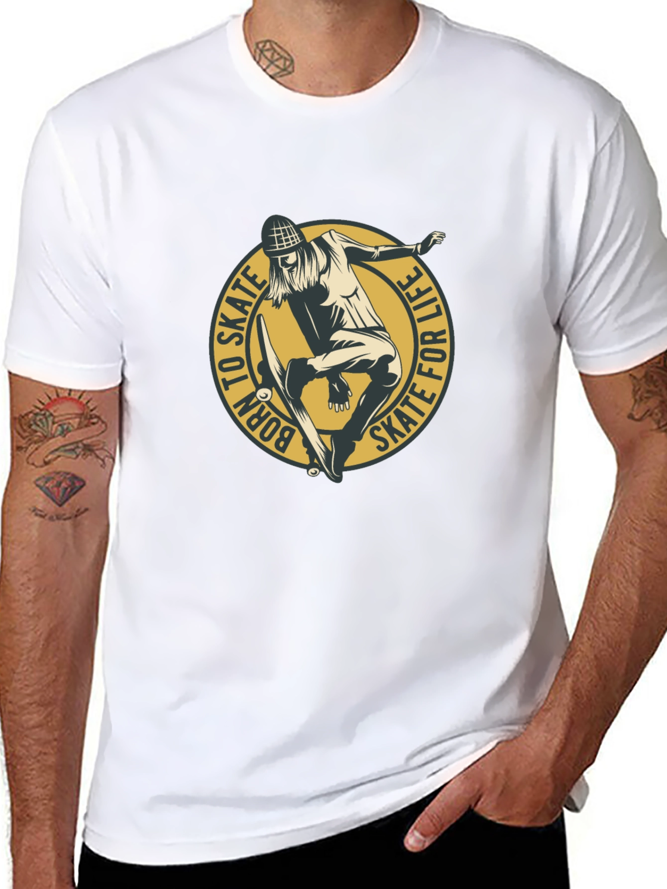 Skate for Life Graphic Tee - Black