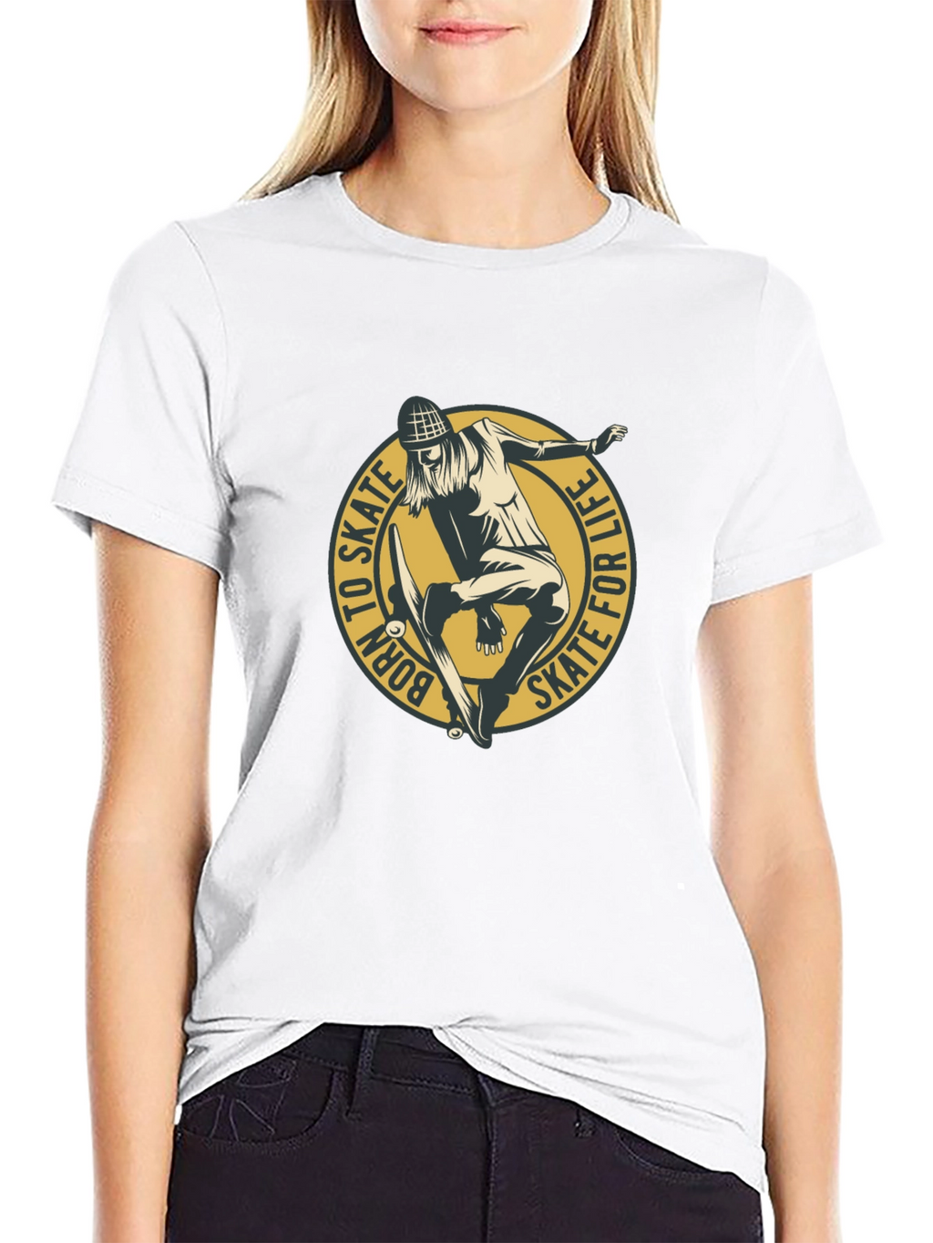 Skate for Life Graphic Tee - Black