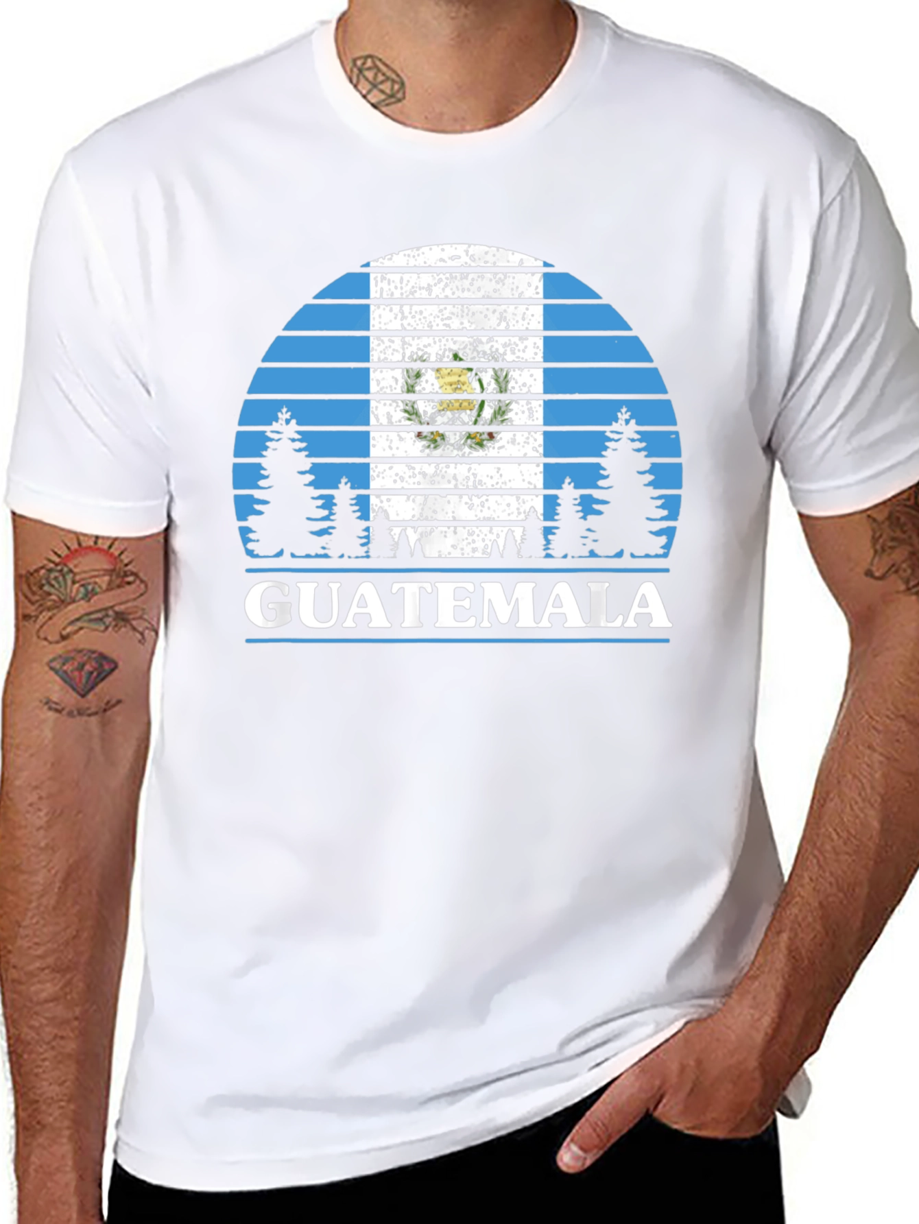 Guatemala Flag T-Shirt - Outdoor Design