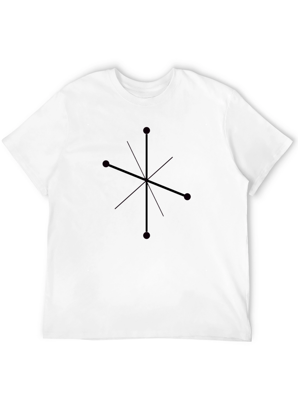 Modern Geometric Graphic Print T-Shirt