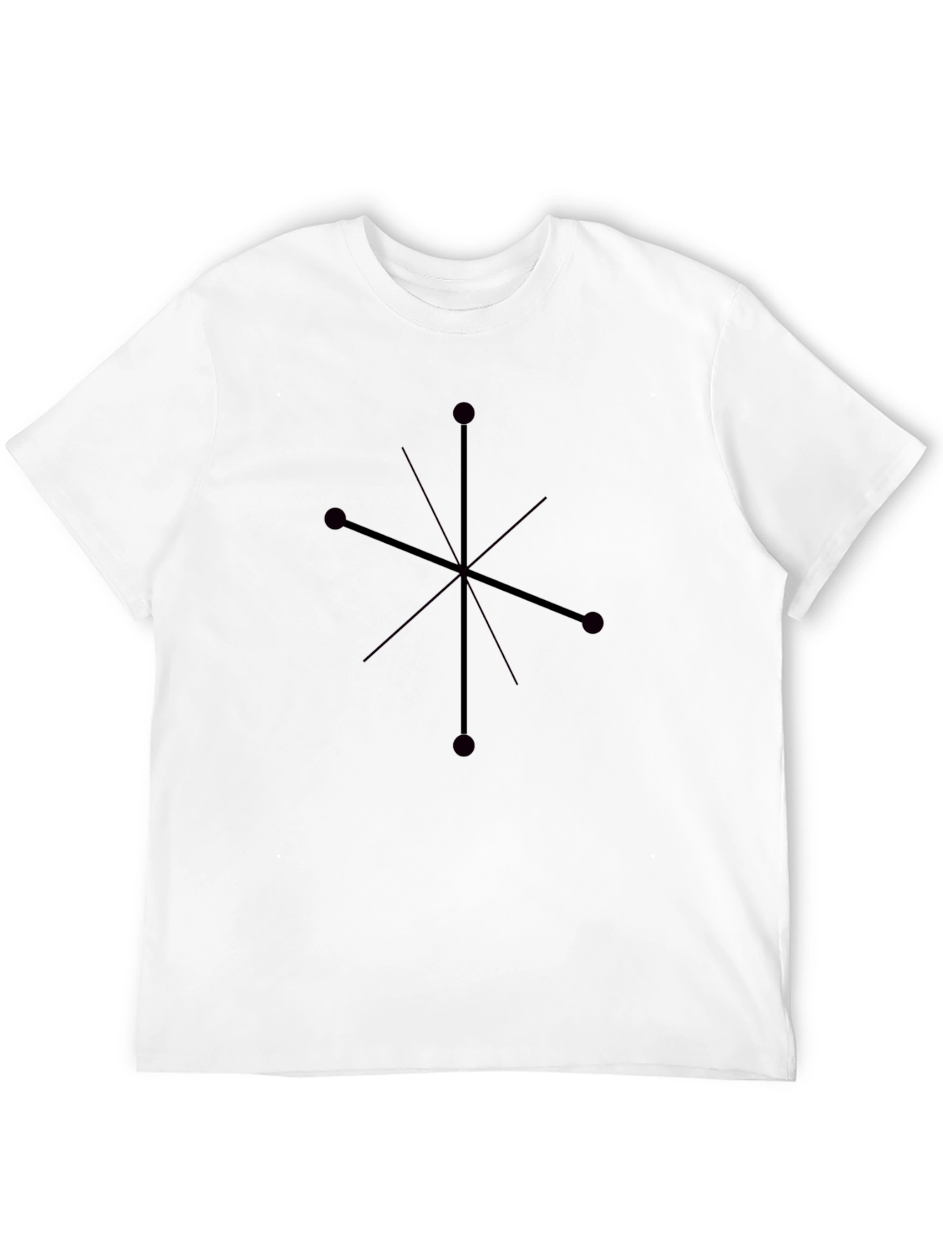 Modern Geometric Graphic Print T-Shirt