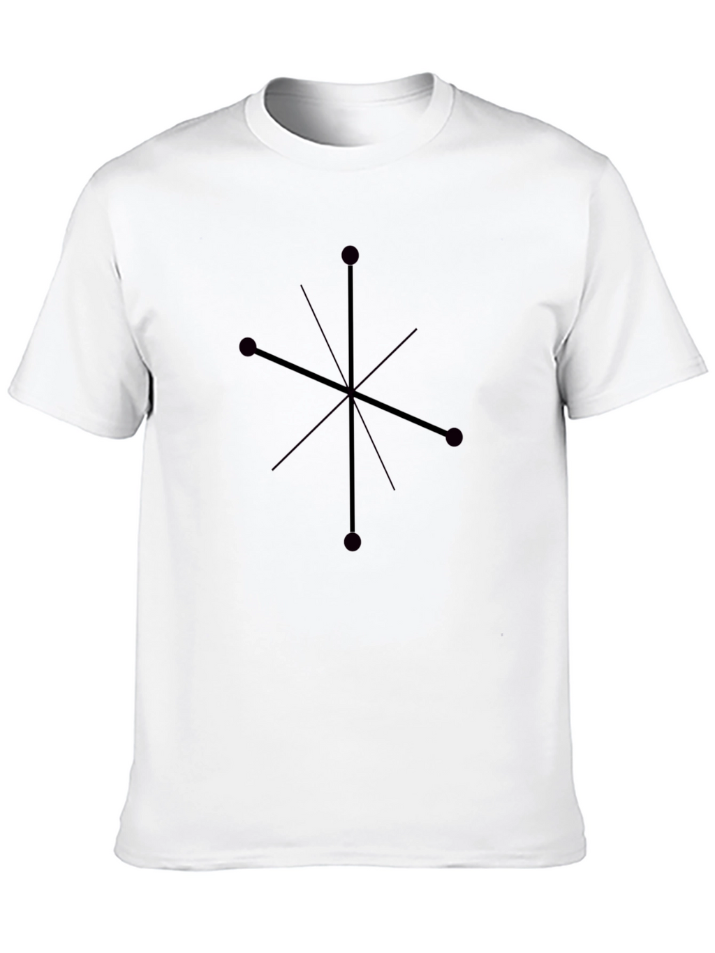 Modern Geometric Graphic Print T-Shirt