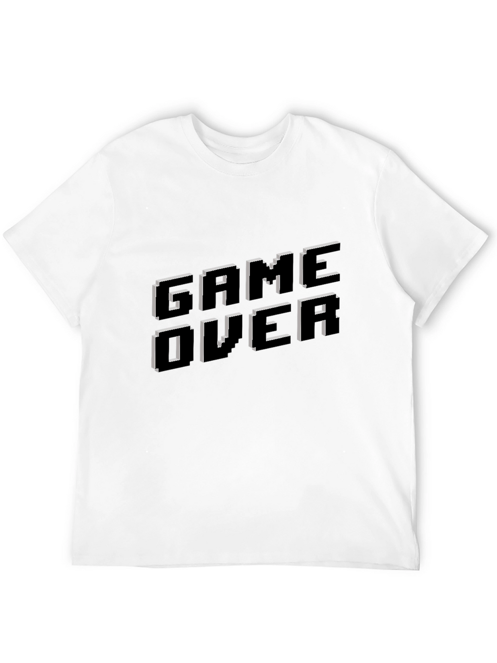 Game Over Pixel Art T-Shirt - Gamer Style Tee