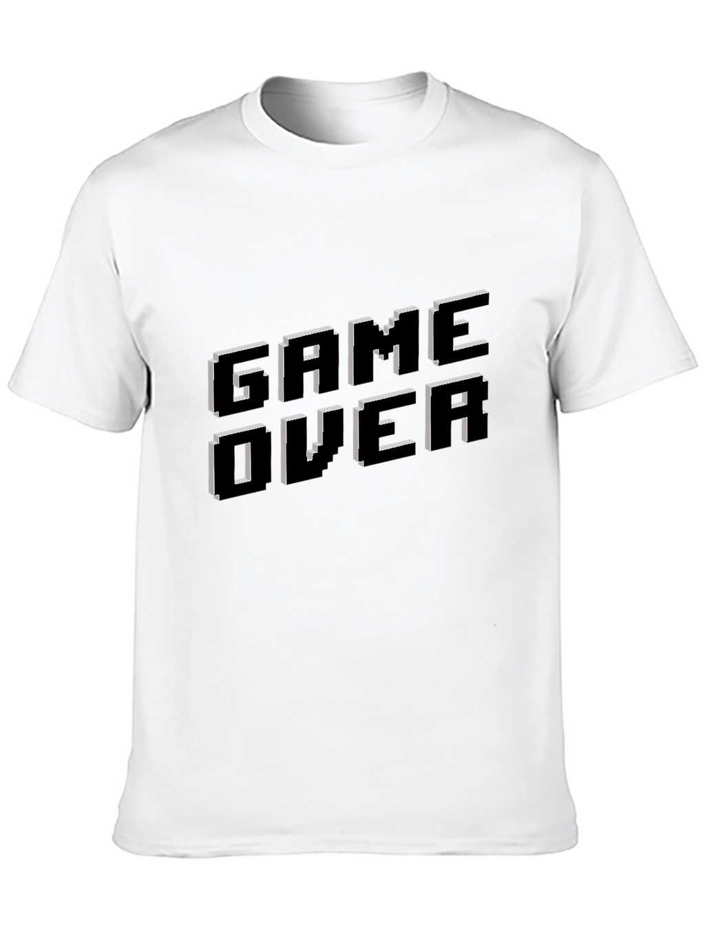 Game Over Pixel Art T-Shirt - Gamer Style Tee