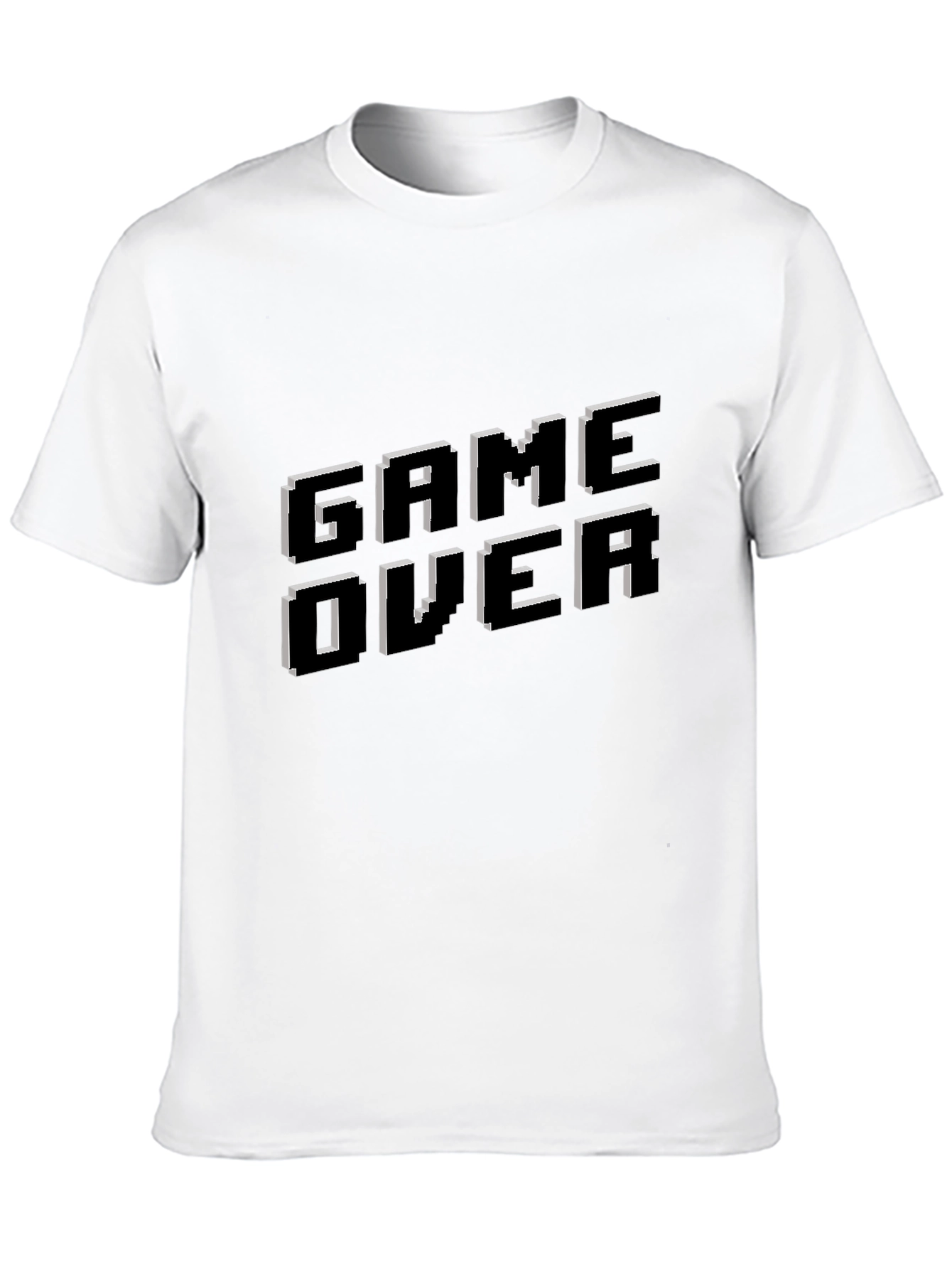 Game Over Pixel Art T-Shirt - Gamer Style Tee