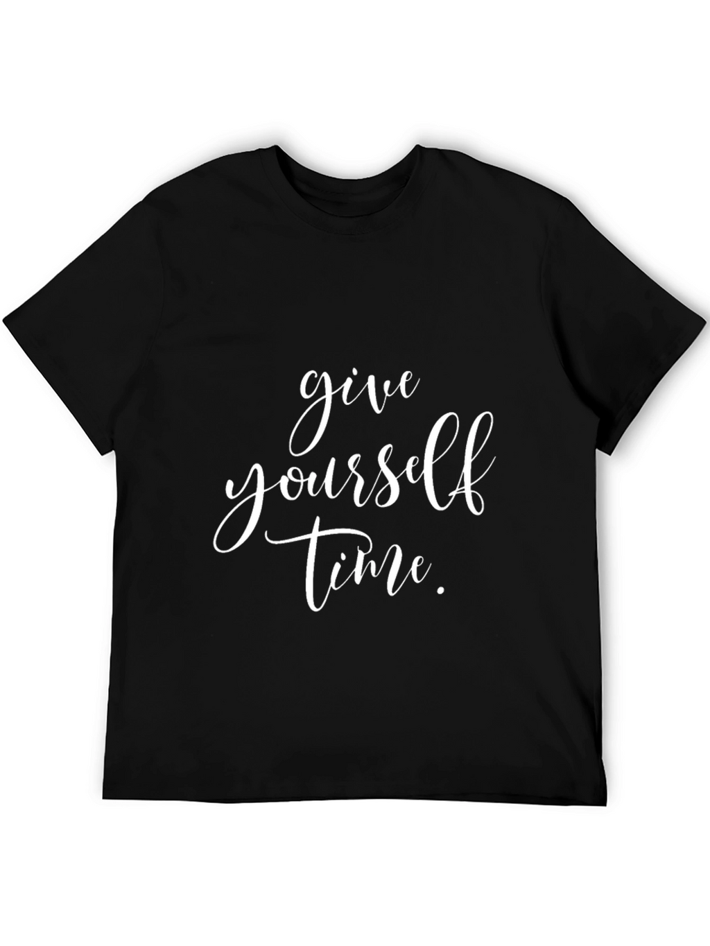 Give Yourself Time Graphic T-Shirt - Black