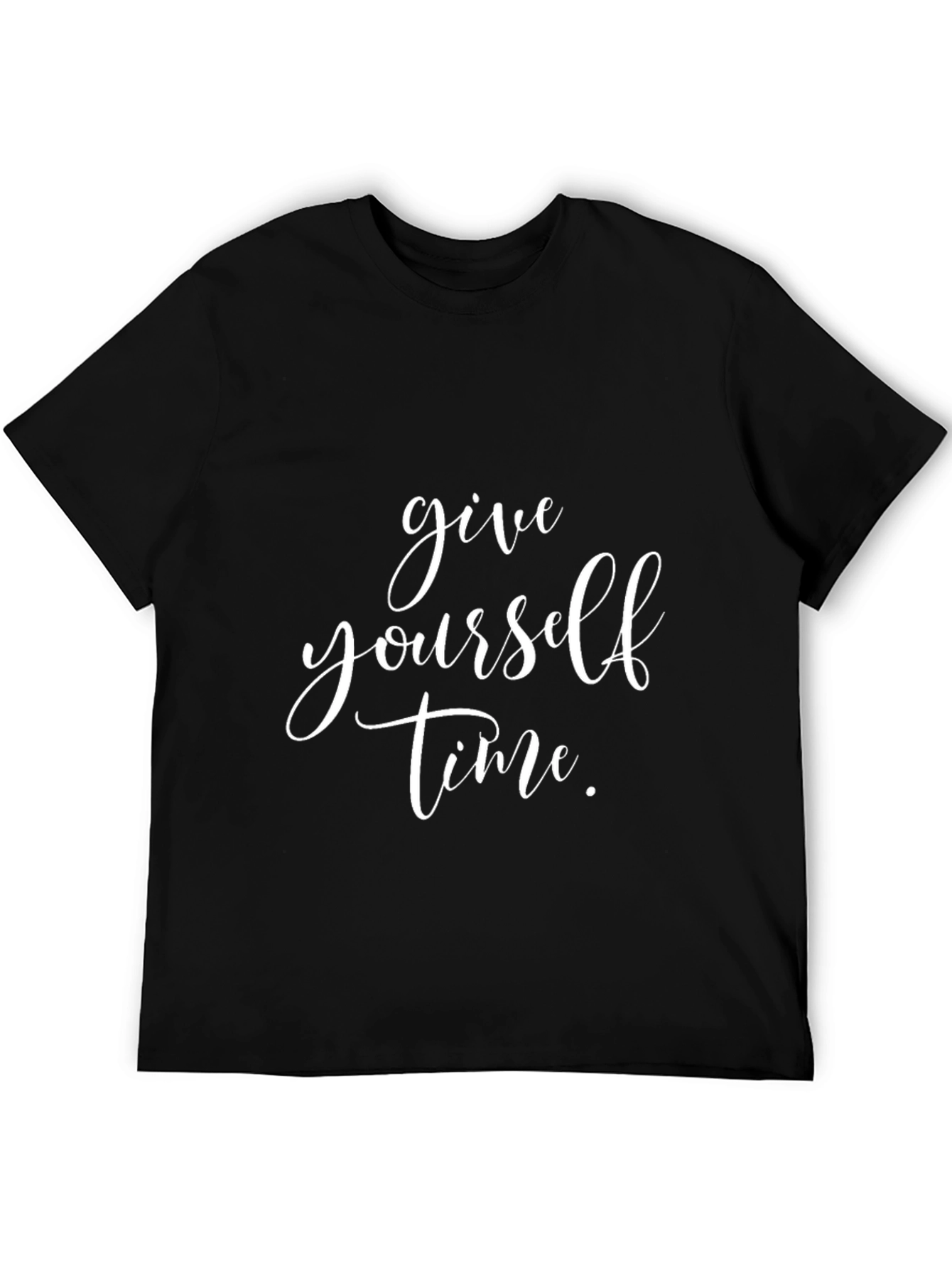 Give Yourself Time Graphic T-Shirt - Black