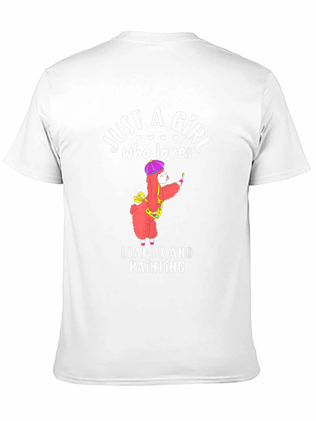 Just a Girl Who Loves Llamas and Painting T-Shirt