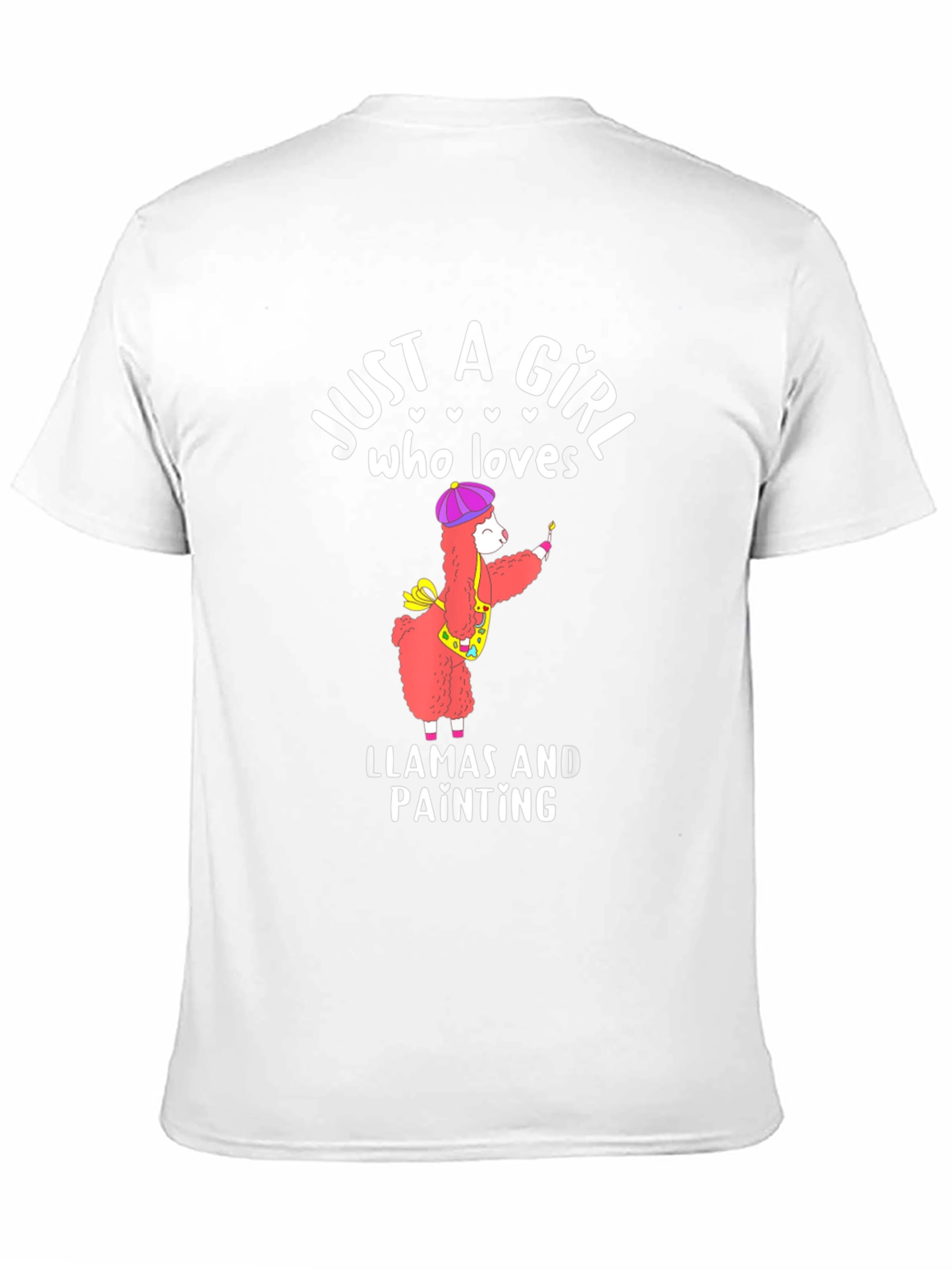Just a Girl Who Loves Llamas and Painting T-Shirt