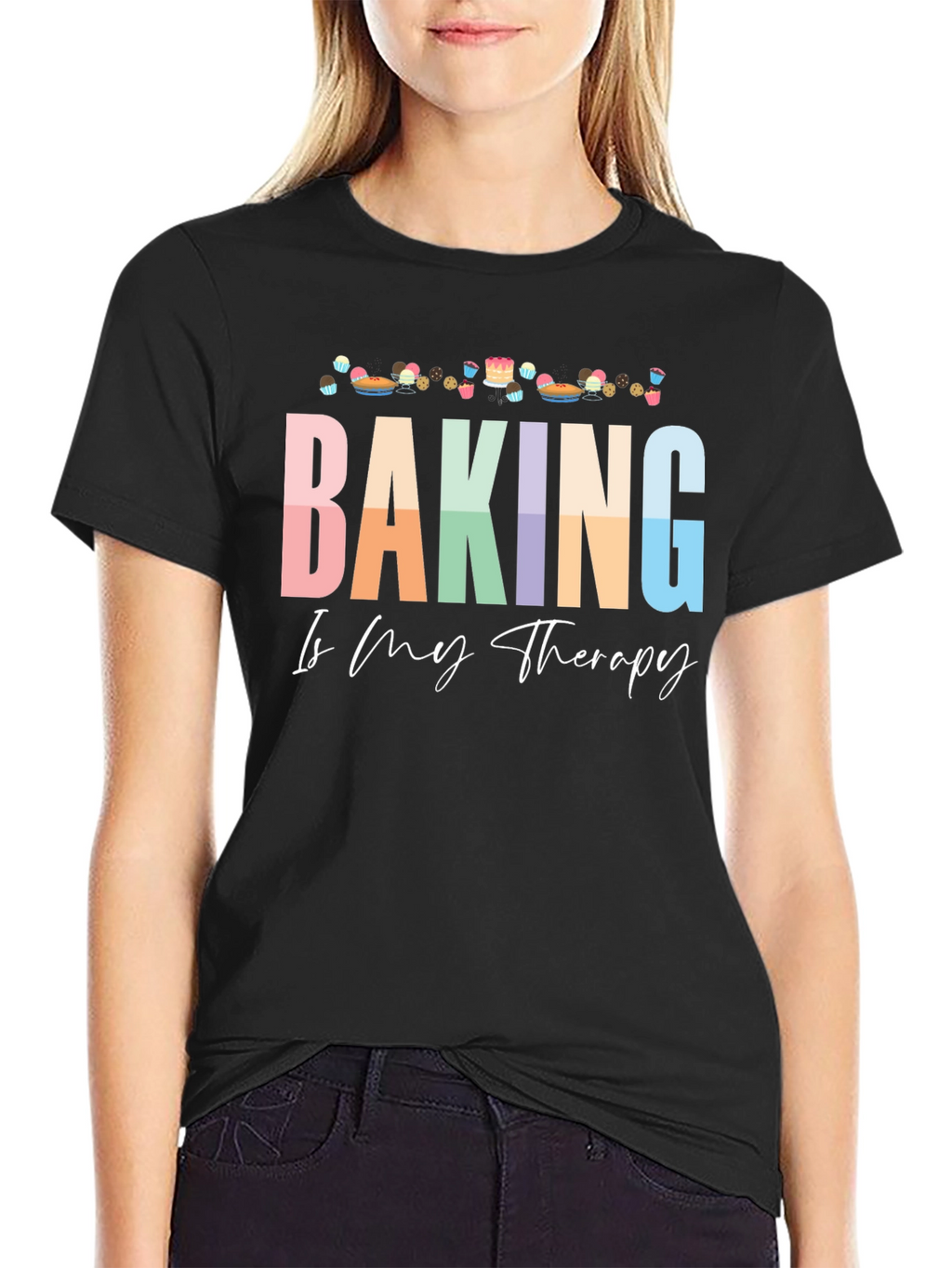 Baking is My Therapy Graphic Tee