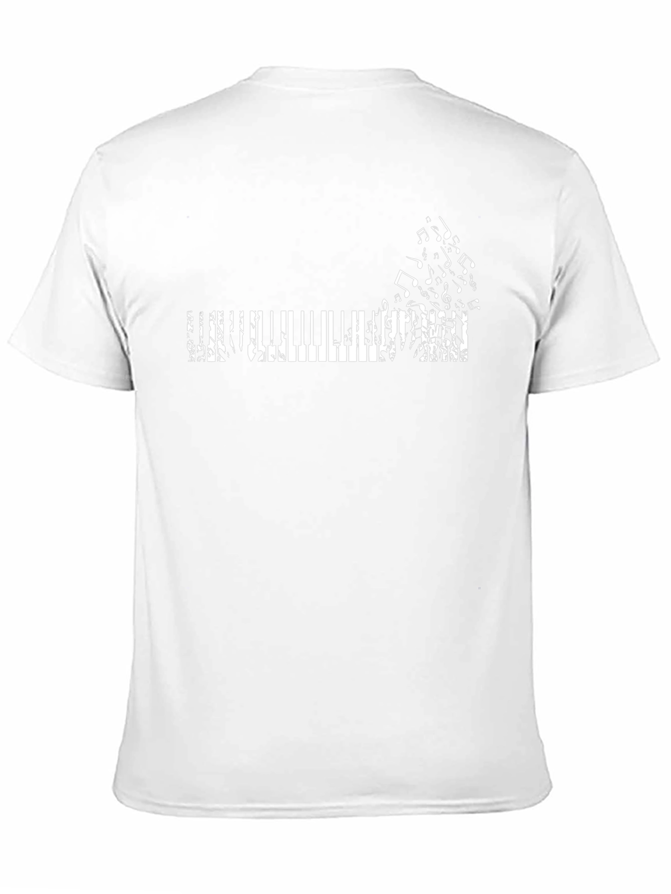 Musical Piano T-Shirt - Classic Black Tee
