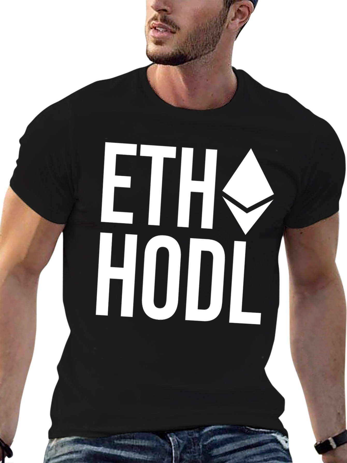 ETH HODL Crypto T-Shirt - Black