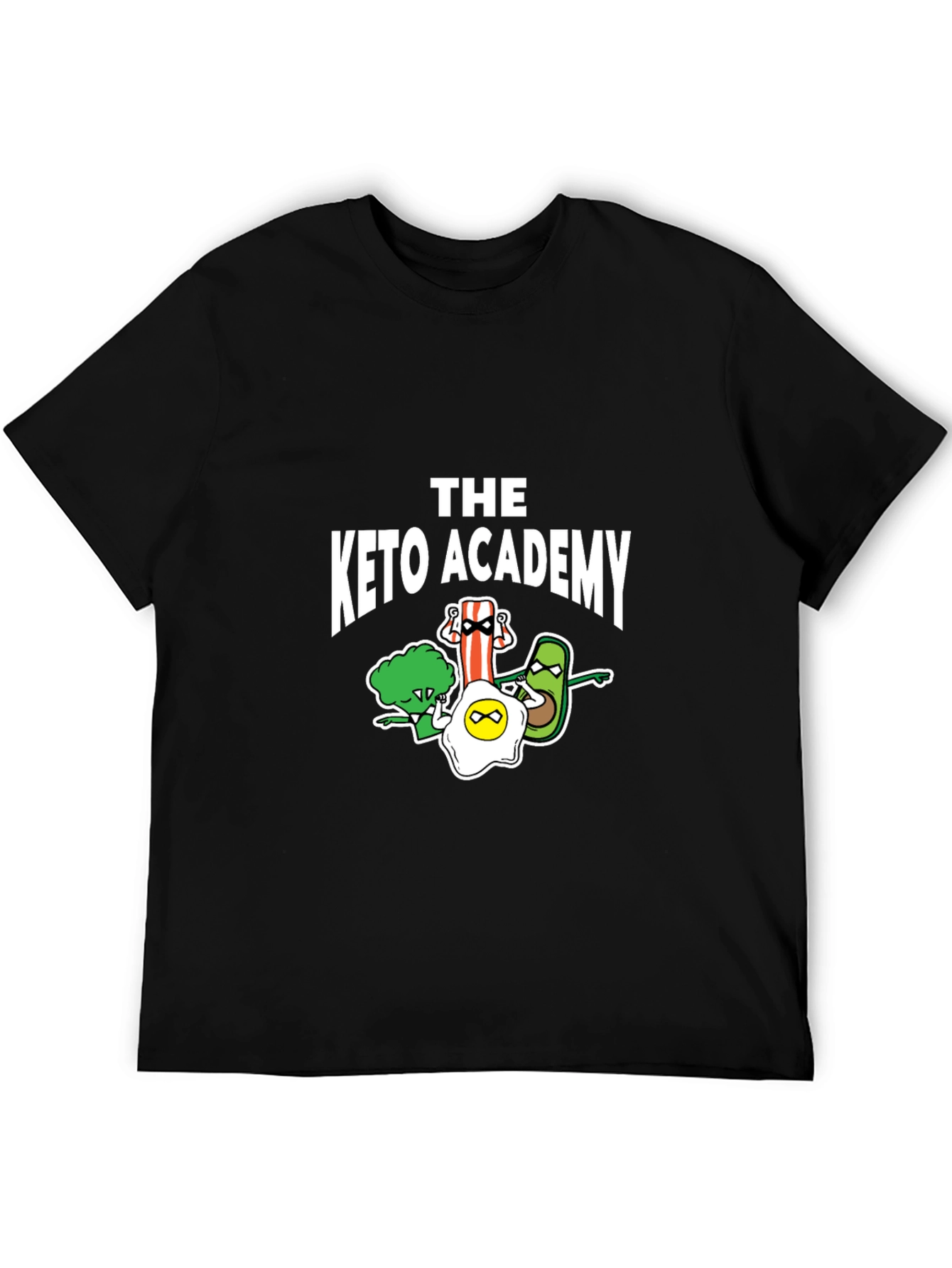 The Keto Academy T-Shirt - Cartoon Food Design