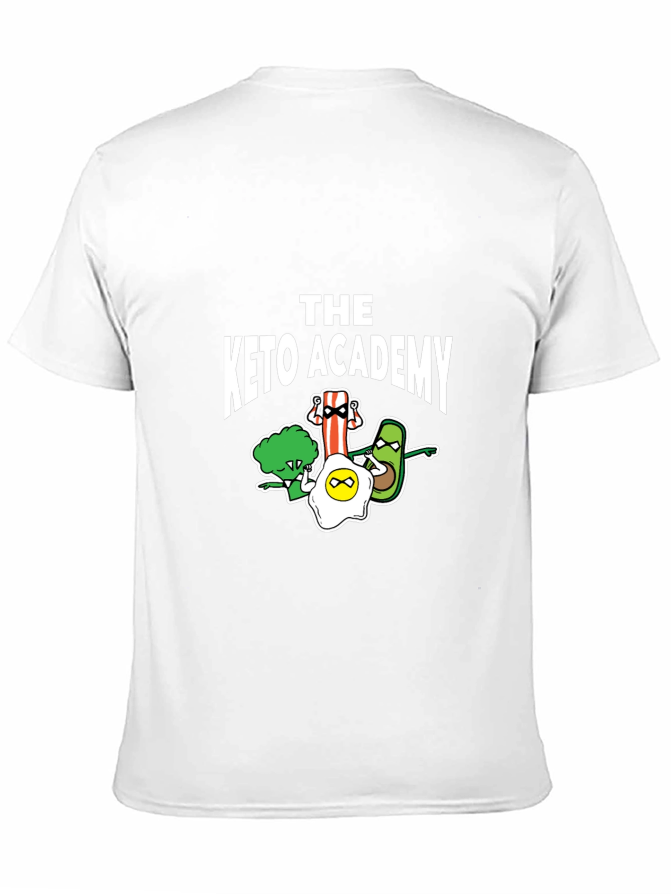 The Keto Academy T-Shirt - Cartoon Food Design