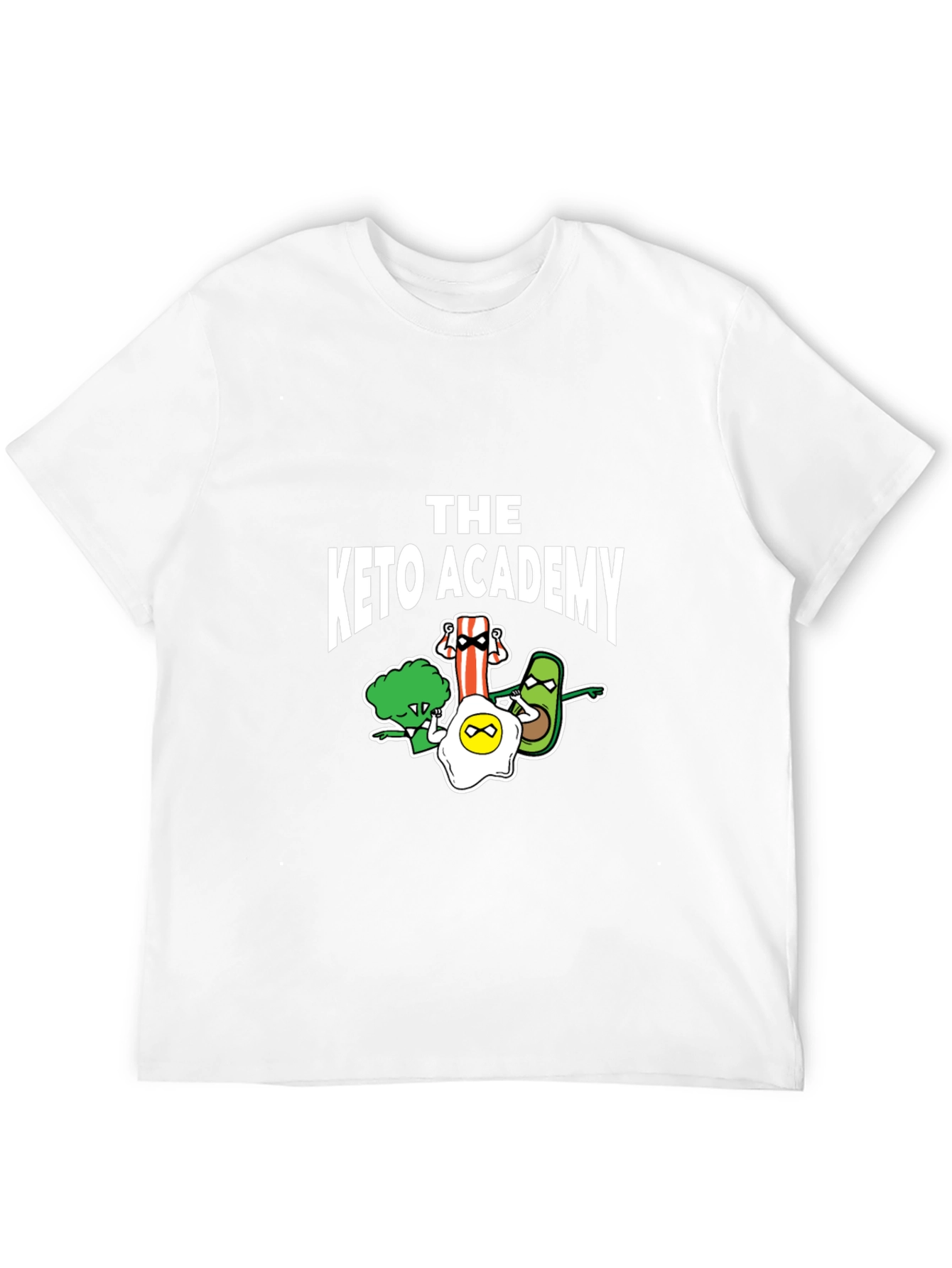 The Keto Academy T-Shirt - Cartoon Food Design