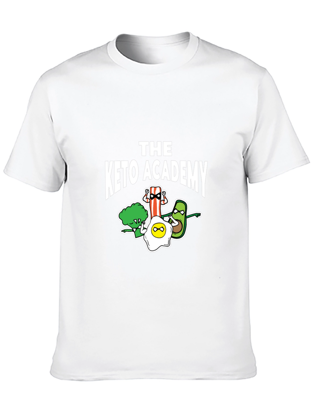 The Keto Academy T-Shirt - Cartoon Food Design