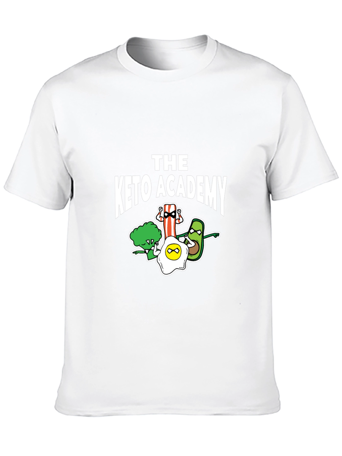 The Keto Academy T-Shirt - Cartoon Food Design