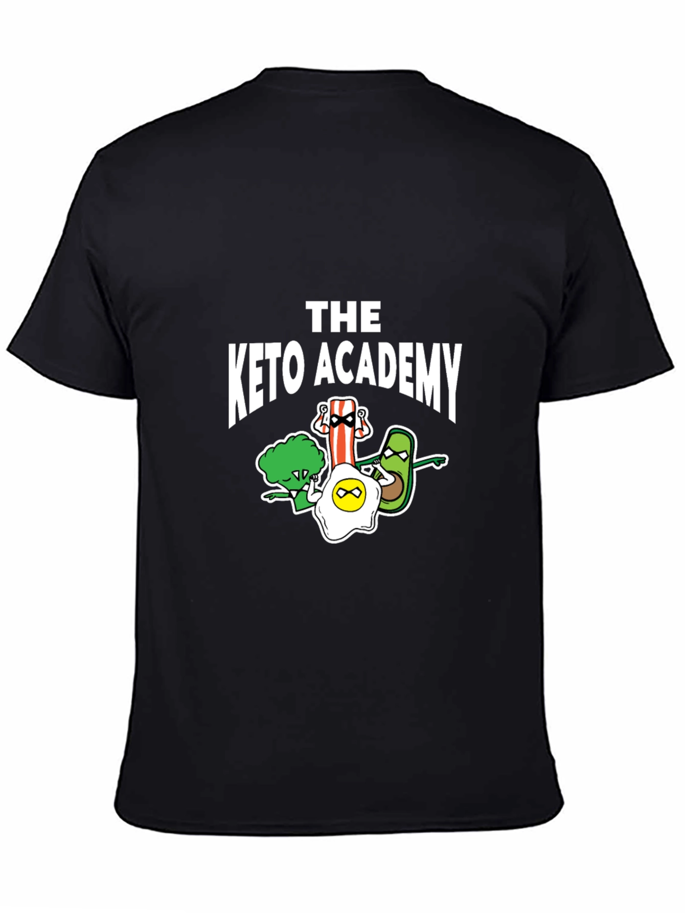 The Keto Academy T-Shirt - Cartoon Food Design