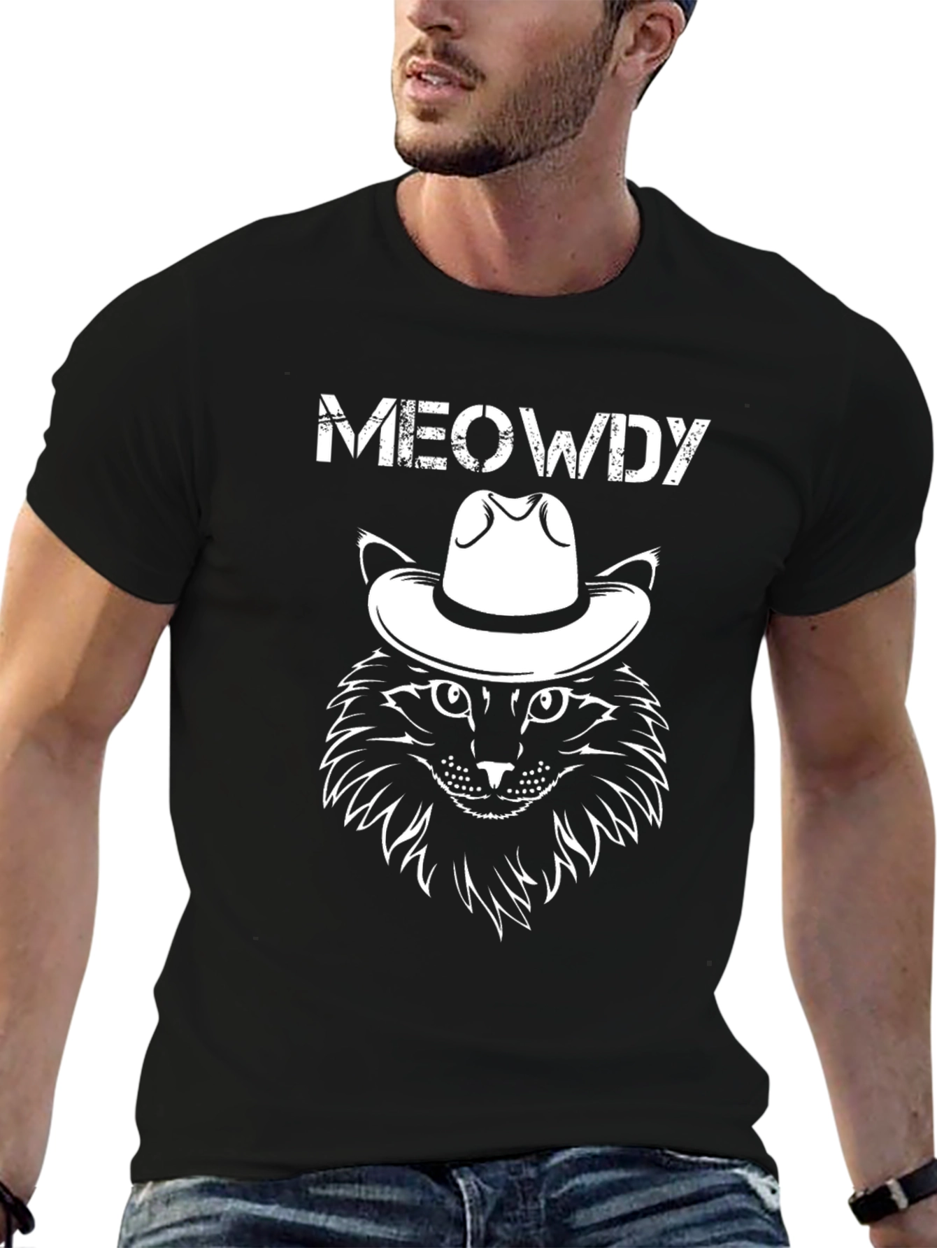 Meowdy Cat Cowboy T-Shirt