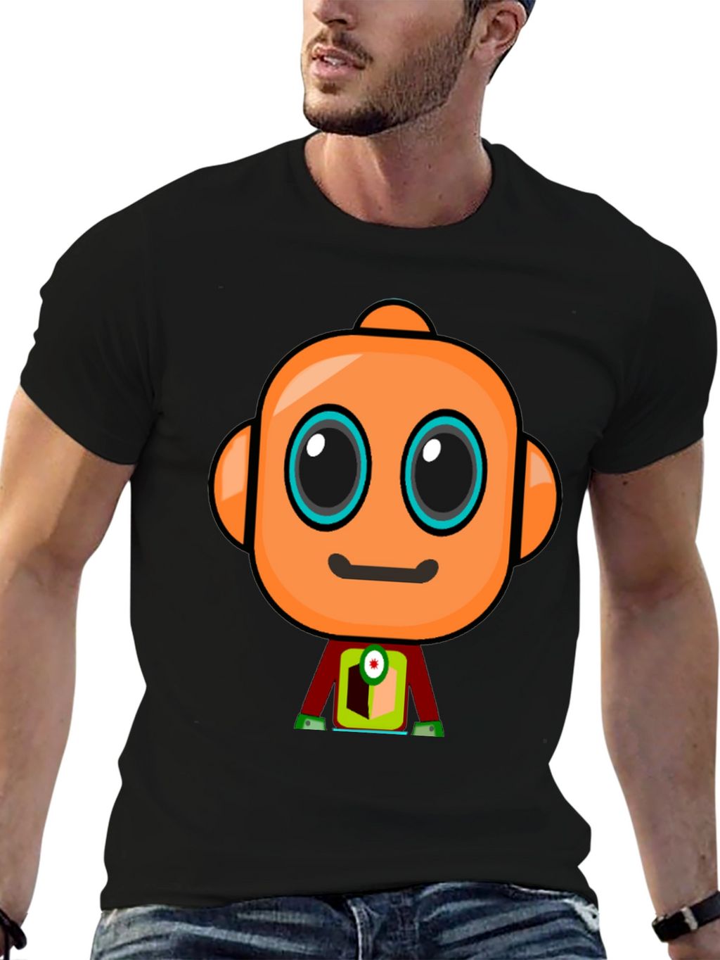 Robot Graphic T-Shirt - Unique Design