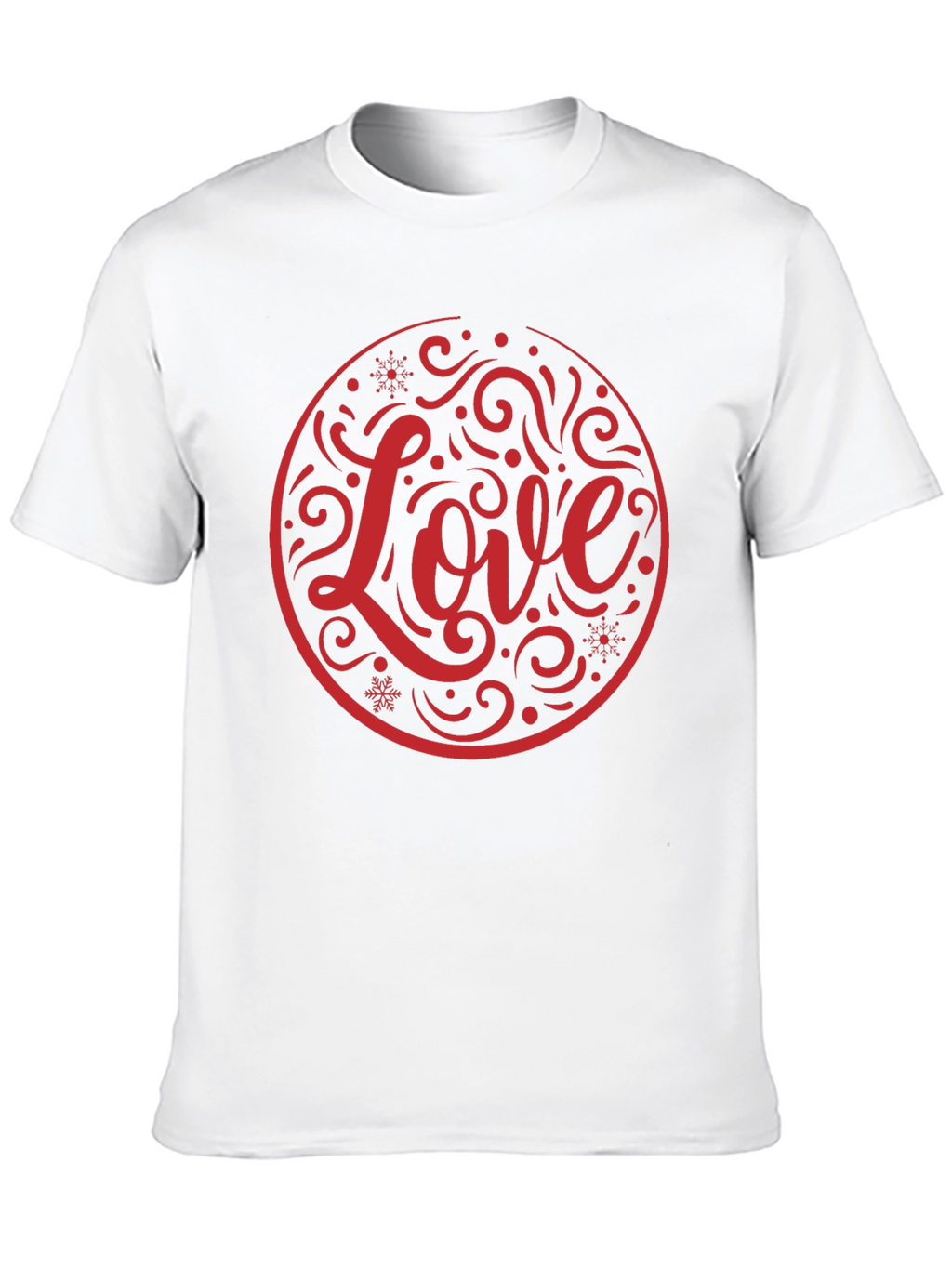 Love Circle Graphic Black T-Shirt
