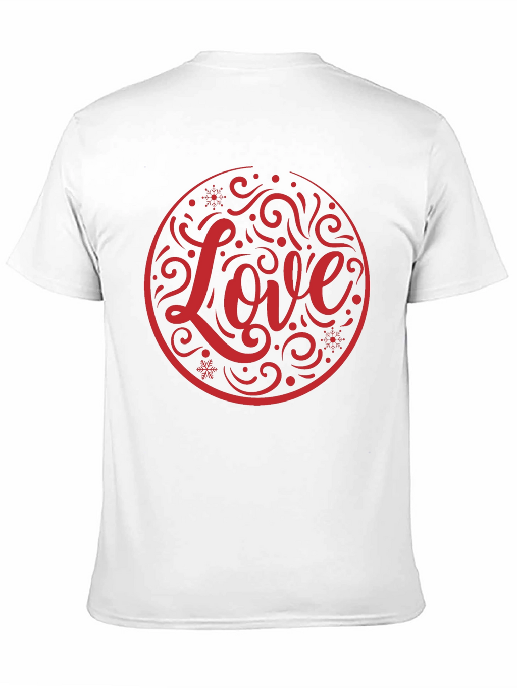 Love Circle Graphic Black T-Shirt