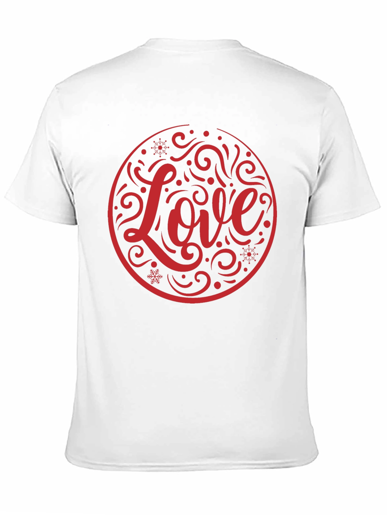 Love Circle Graphic Black T-Shirt