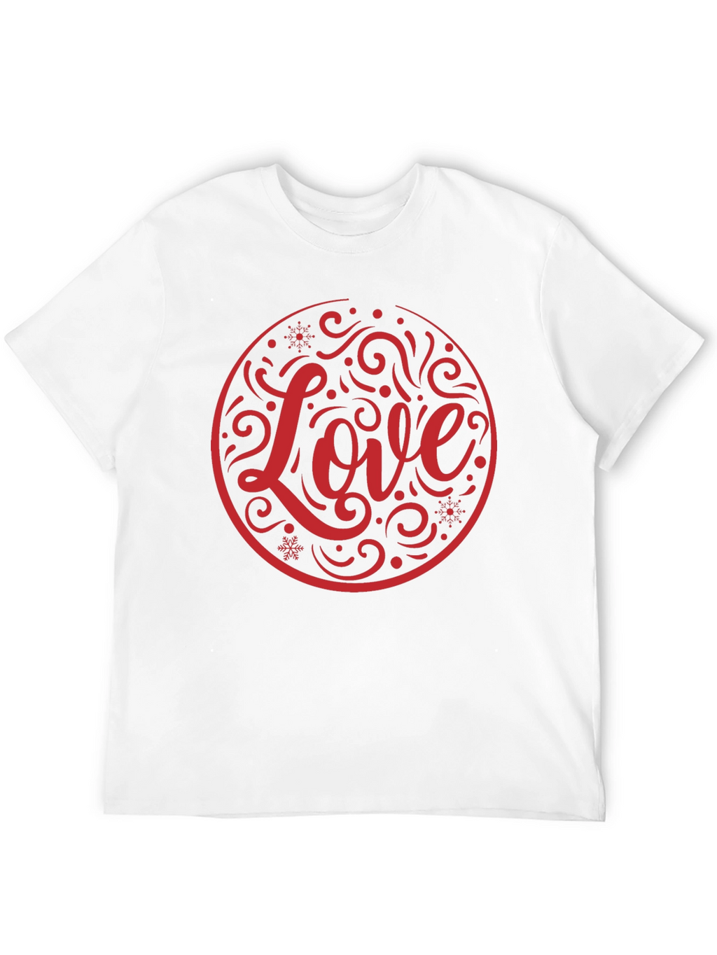 Love Circle Graphic Black T-Shirt