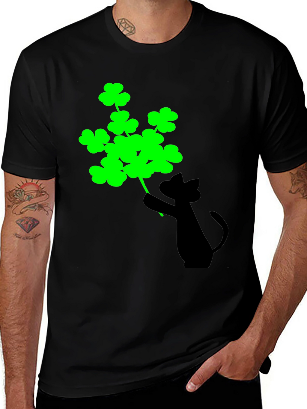 Lucky Cat Shamrock T-Shirt