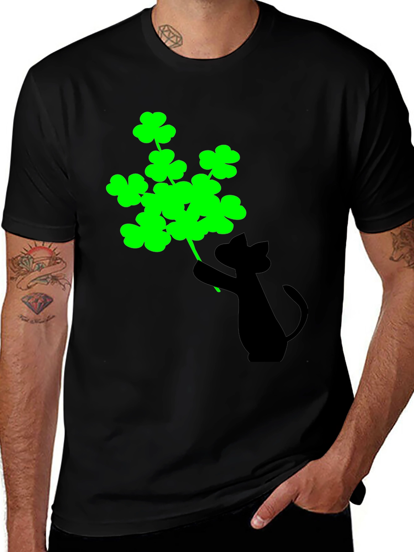Lucky Cat Shamrock T-Shirt