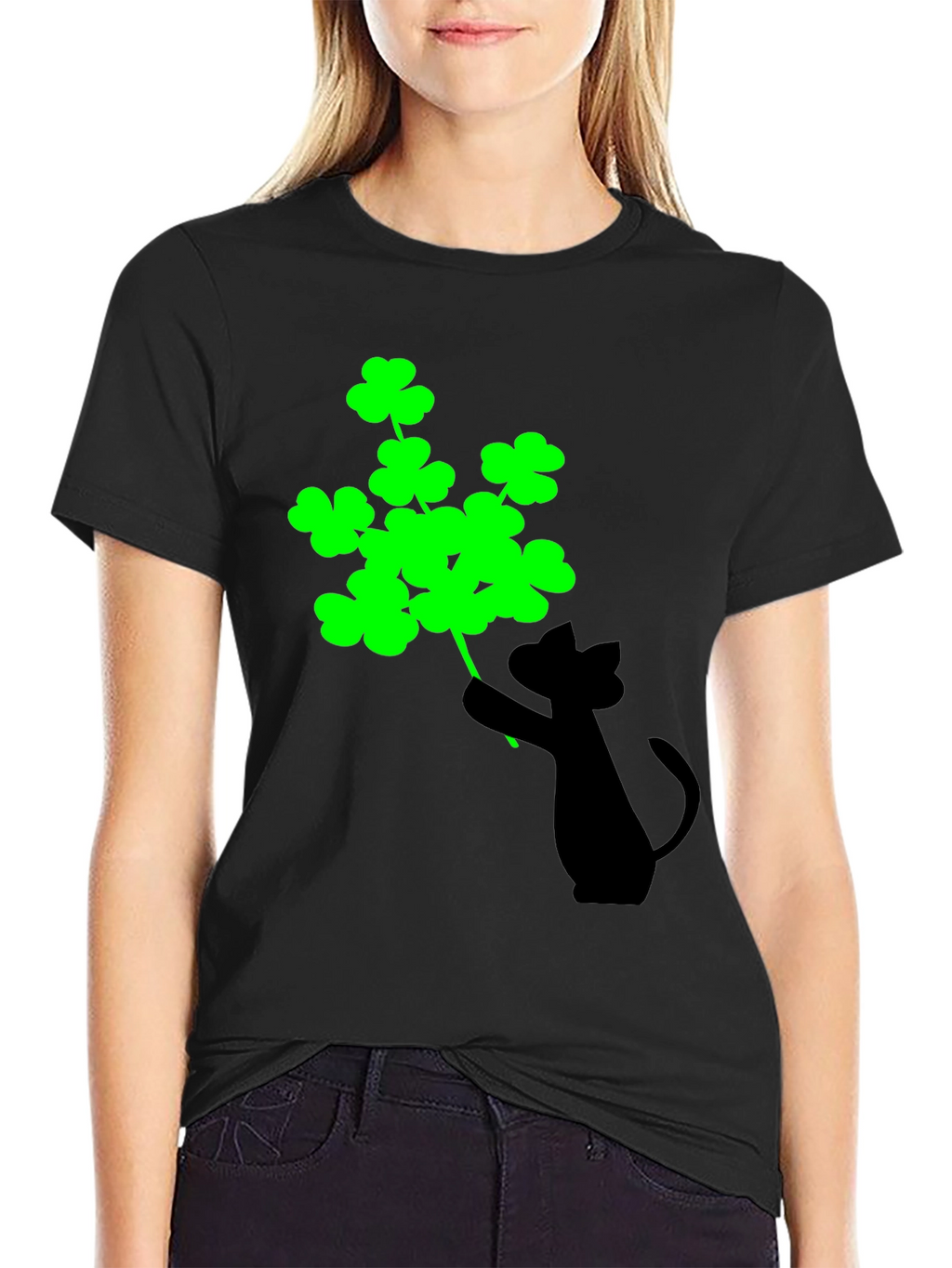 Lucky Cat Shamrock T-Shirt