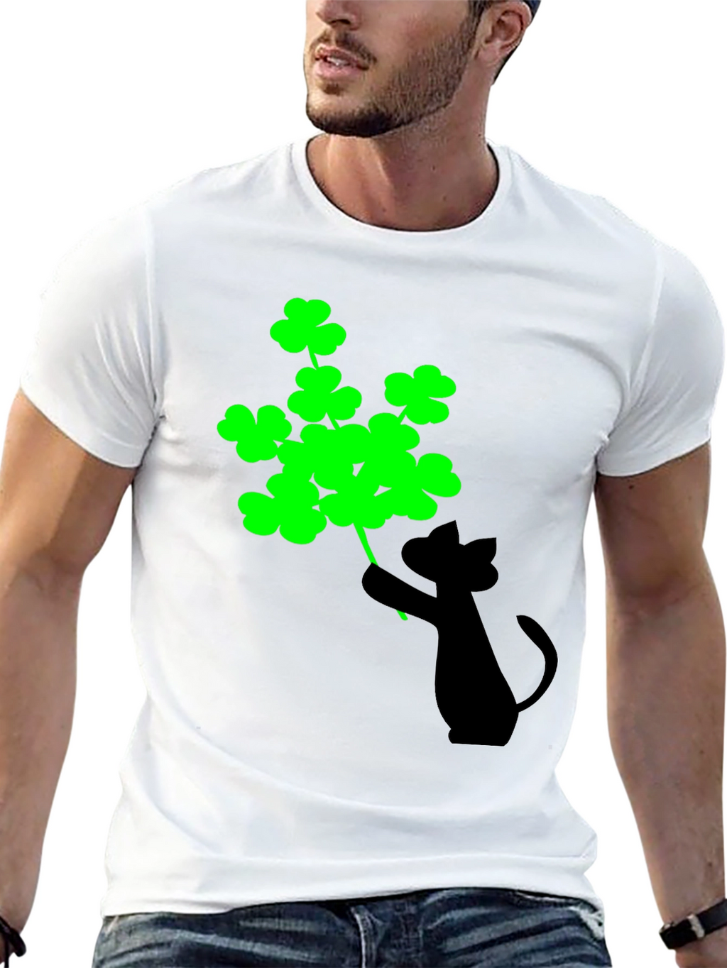Lucky Cat Shamrock T-Shirt