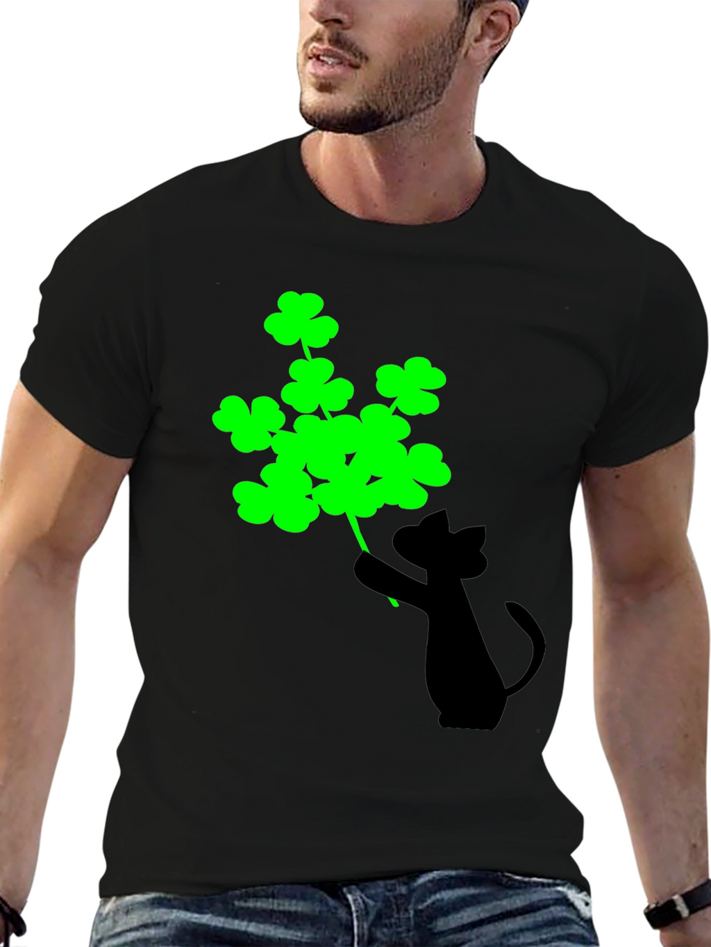 Lucky Cat Shamrock T-Shirt
