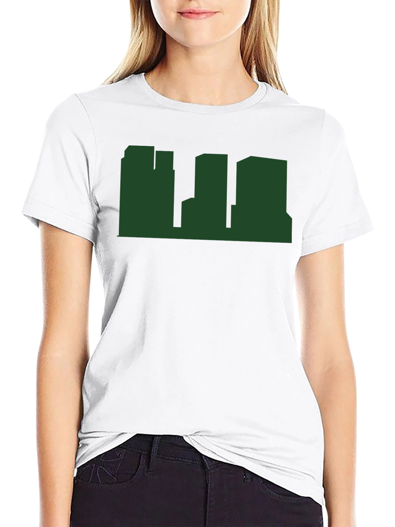 Cityscape Graphic Tee - Modern Black T-Shirt