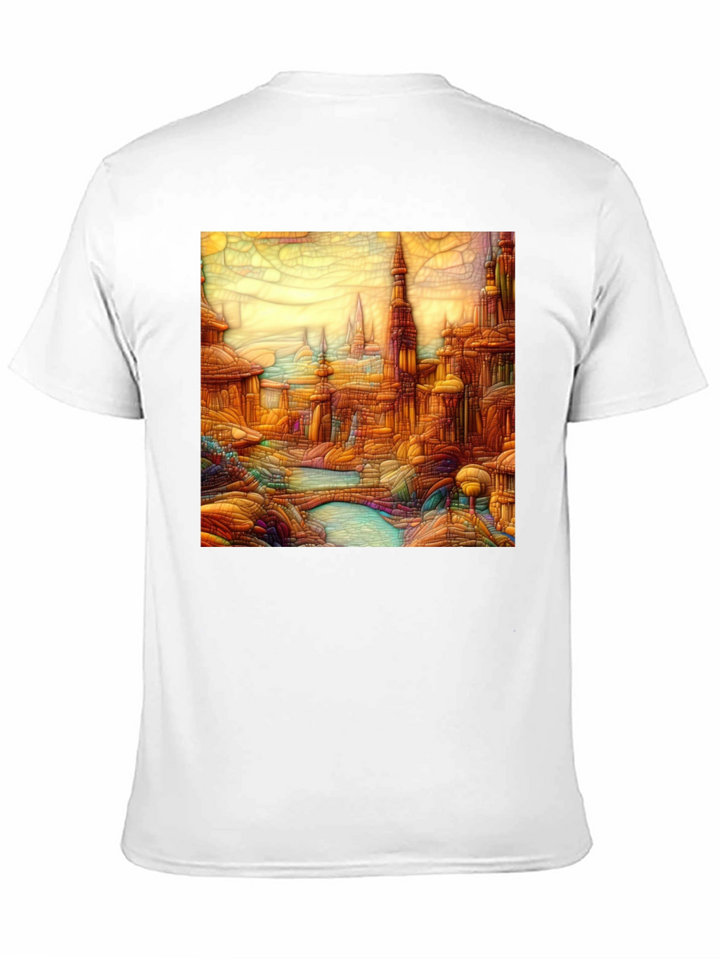 Cityscape Art Black T-Shirt