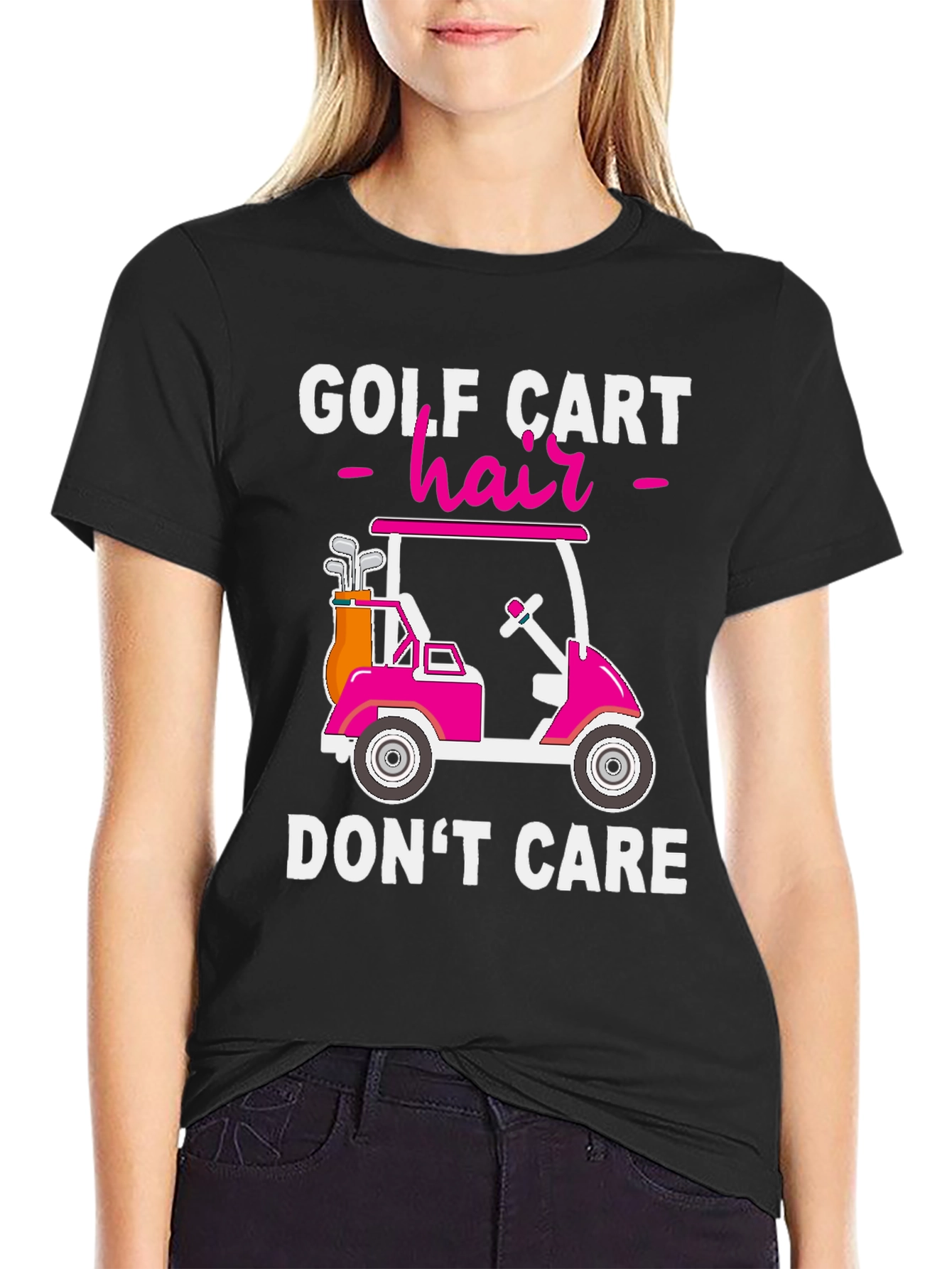 Golf Cart Hair Dont Care T-Shirt