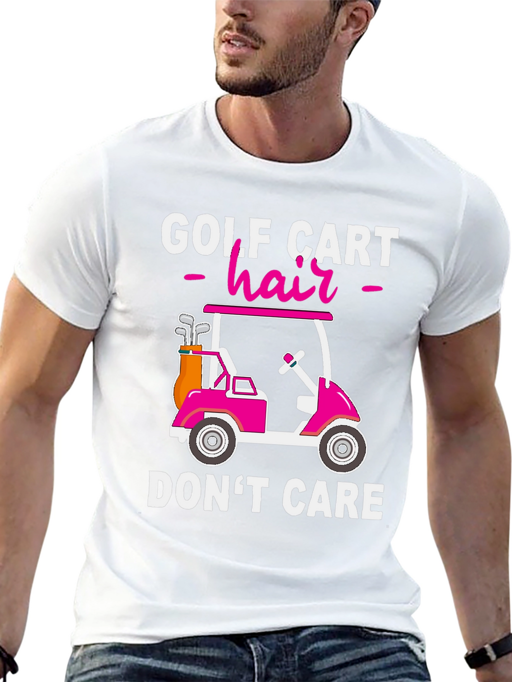 Golf Cart Hair Dont Care T-Shirt