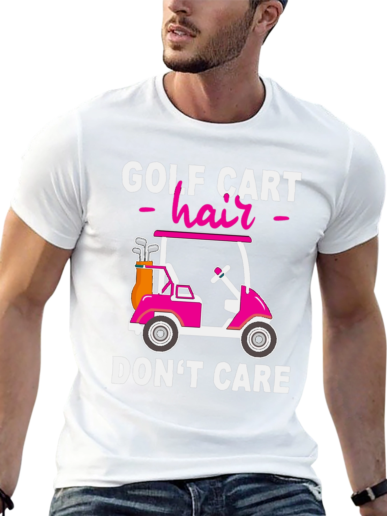 Golf Cart Hair Dont Care T-Shirt