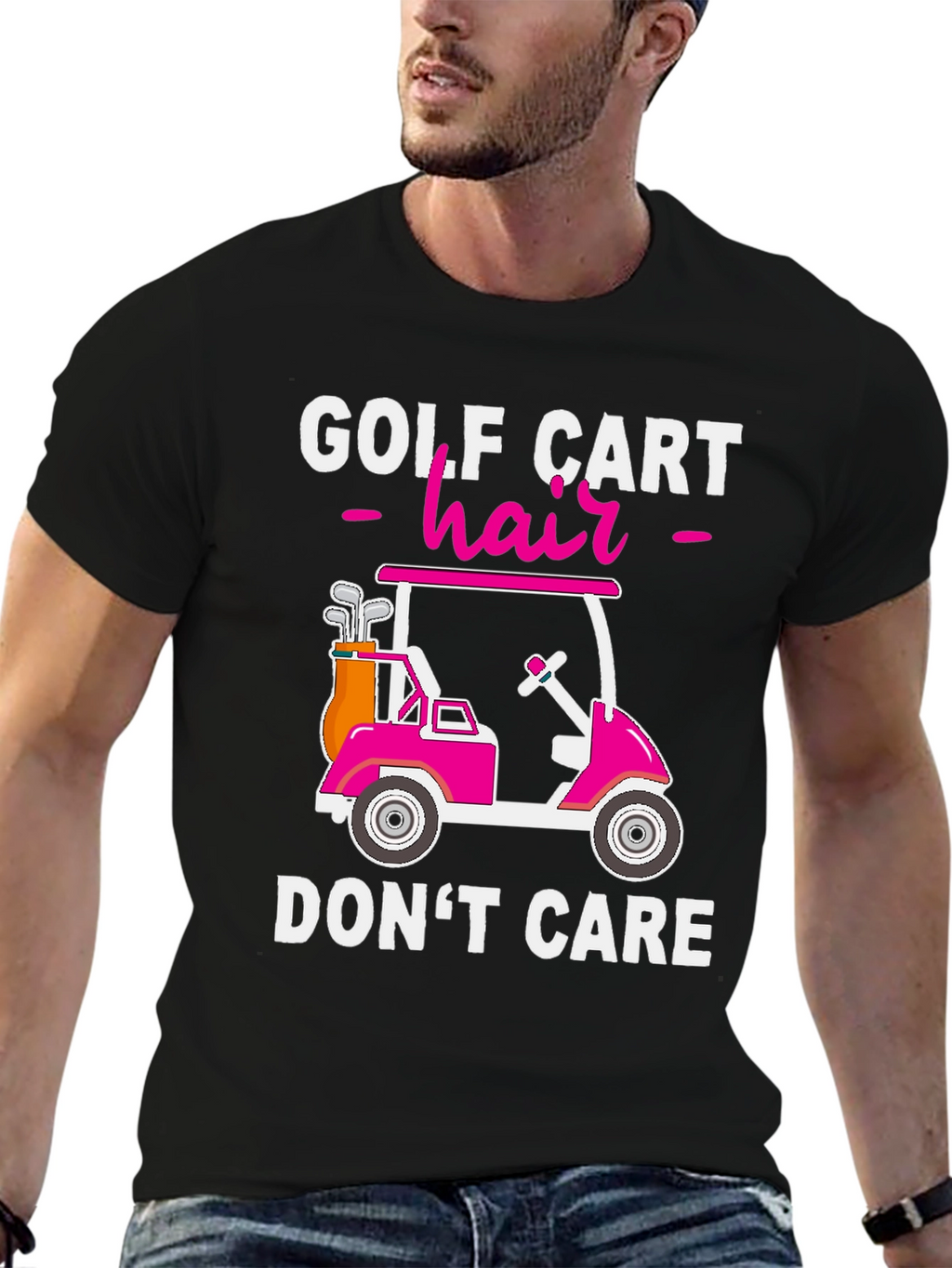 Golf Cart Hair Dont Care T-Shirt