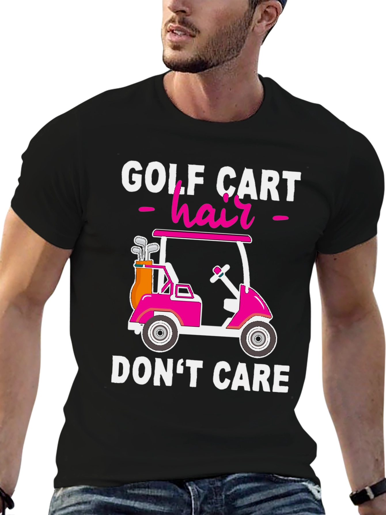 Golf Cart Hair Dont Care T-Shirt