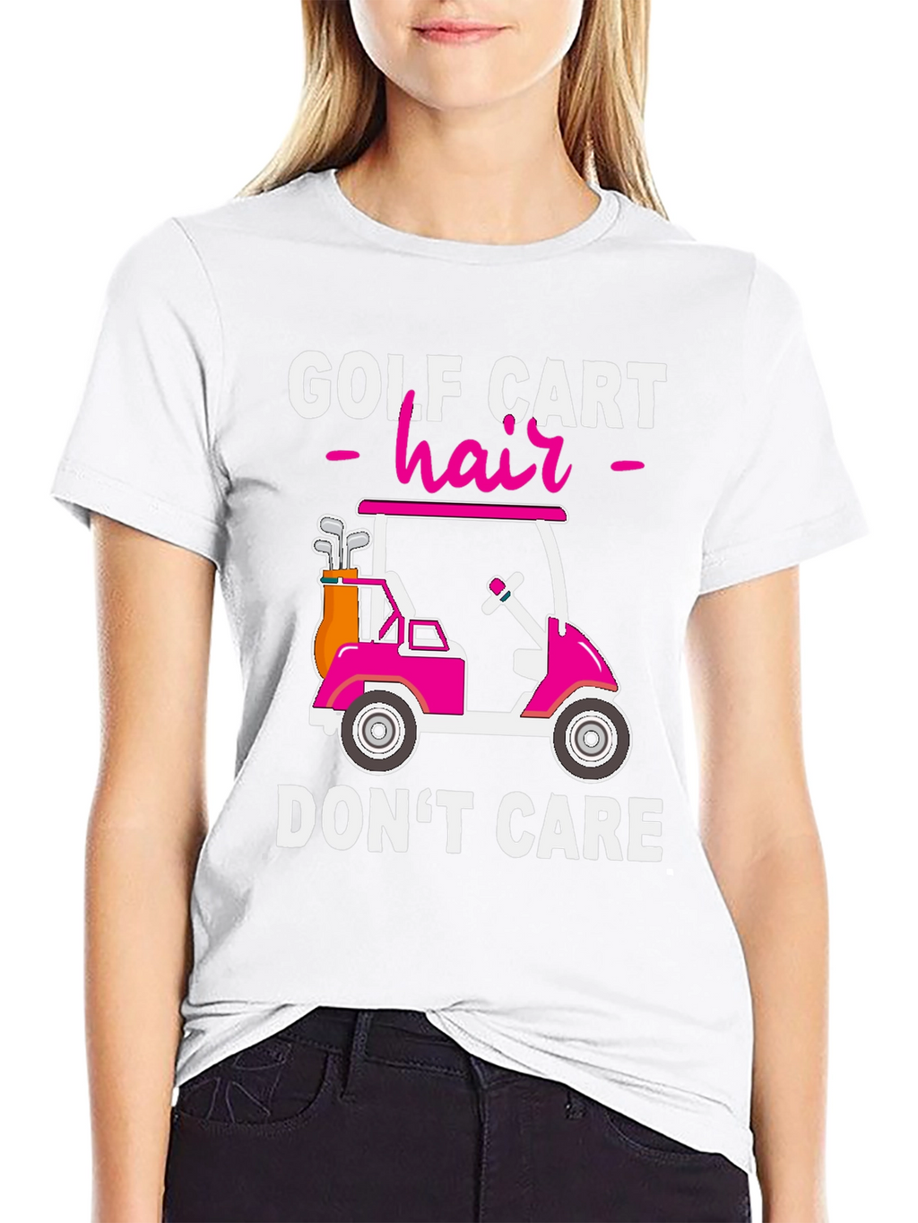 Golf Cart Hair Dont Care T-Shirt
