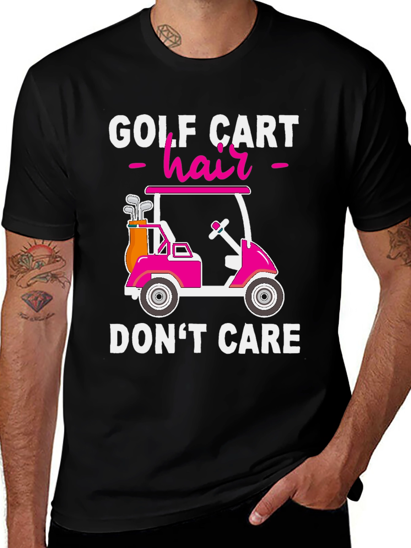 Golf Cart Hair Dont Care T-Shirt