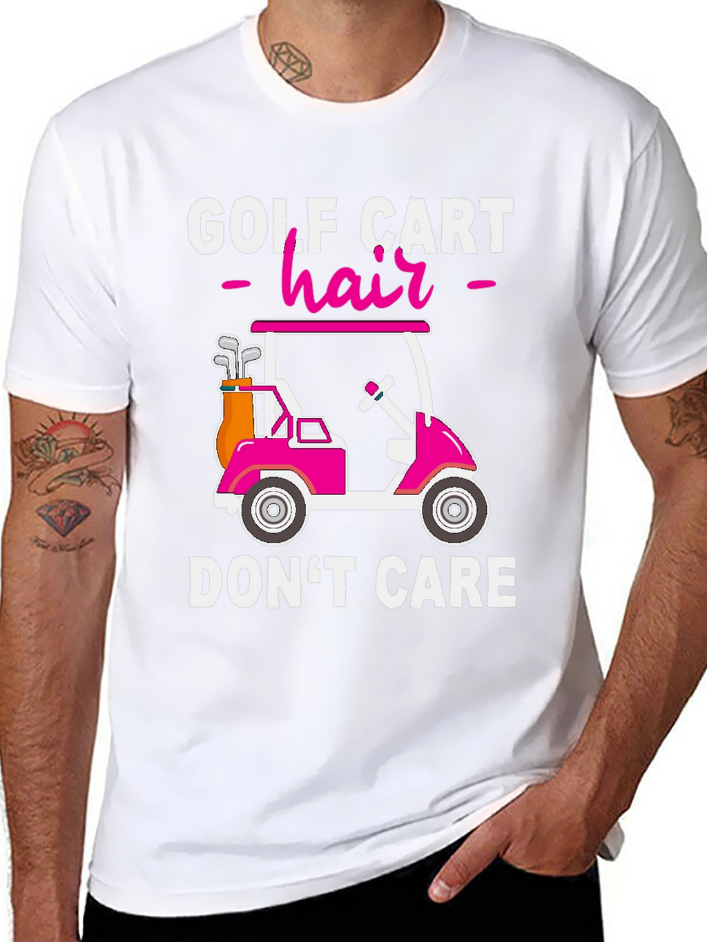 Golf Cart Hair Dont Care T-Shirt