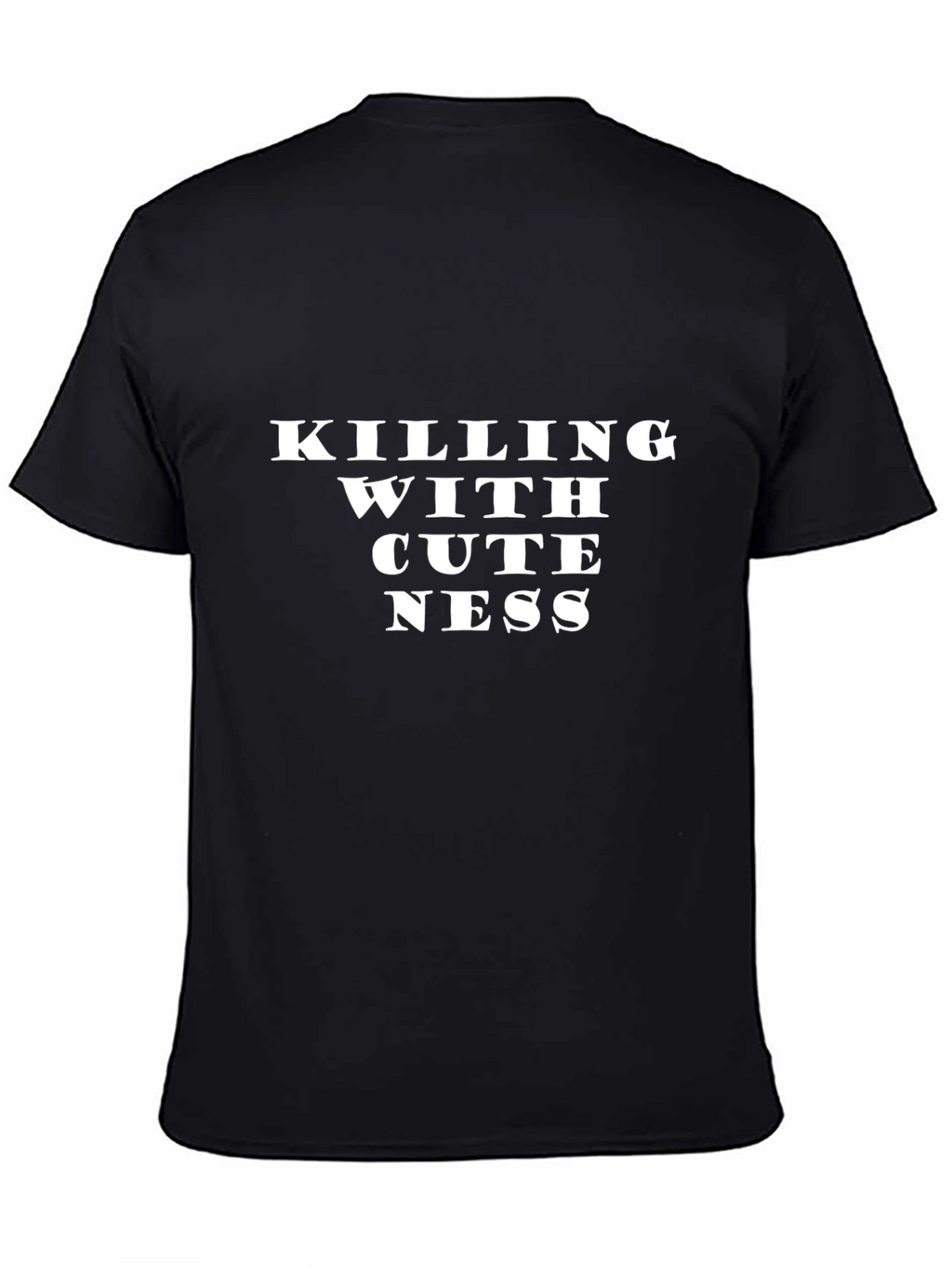 Killing With Cuteness Black Graphic Tee