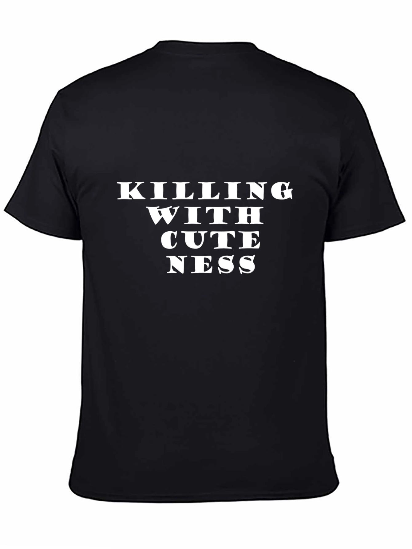 Killing With Cuteness Black Graphic Tee