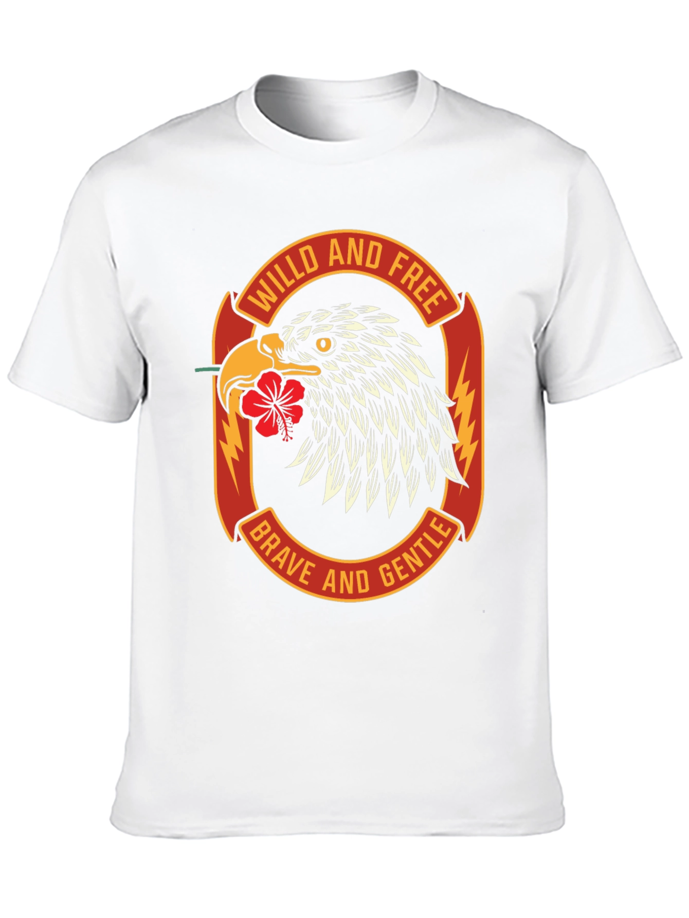Wild & Free Eagle Graphic Black T-Shirt