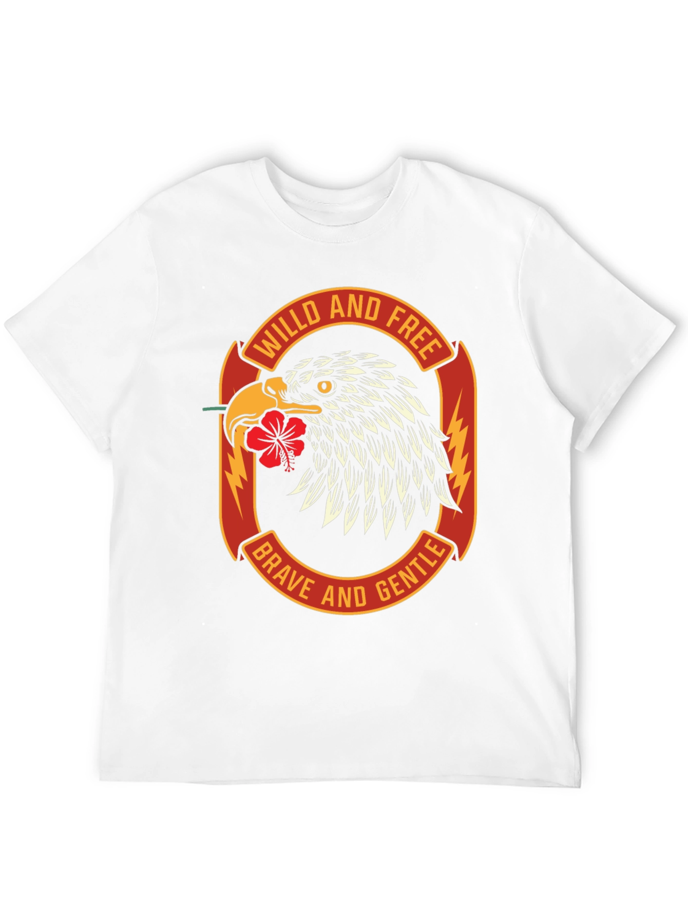 Wild & Free Eagle Graphic Black T-Shirt