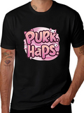 Purrk Haps Graphic Tee - Cute Cat Lovers T-Shirt